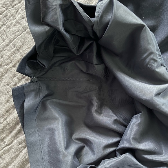 Akris Punto navy blue professional pencil skirt with double zipper back size 8 - Picture 6 of 11